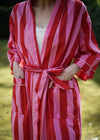 KIMONO CHERRY & CANDY STRIPE
