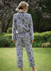 PJ SET LONG MIDNIGHT GARDEN