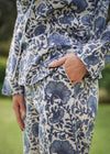 PJ SET LONG MIDNIGHT GARDEN