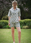 PJ SET SHORT INDIGO COURTYARD