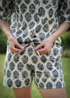 PJ SET SHORT INDIGO COURTYARD