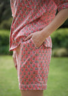 PJ SET SHORT LEAF BUTI ROSE