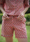 PJ SET SHORT LEAF BUTI ROSE
