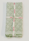 PILLOWCASE BUTI BUD GREEN - India Ink Home Decor