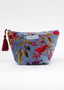  VELVET POUCH BIRD OF PARADISE BLUE