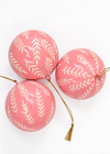 BAUBLE FERN ROSE L - India Ink Home Decor