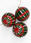 BAUBLE FESTIVE PLAID L - India Ink Home Decor
