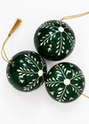BAUBLE SNOWFLAKE GREEN M - India Ink Home Decor