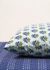 PILLOWCASE SET LOTUS BUTI BLUE - India Ink Home Decor