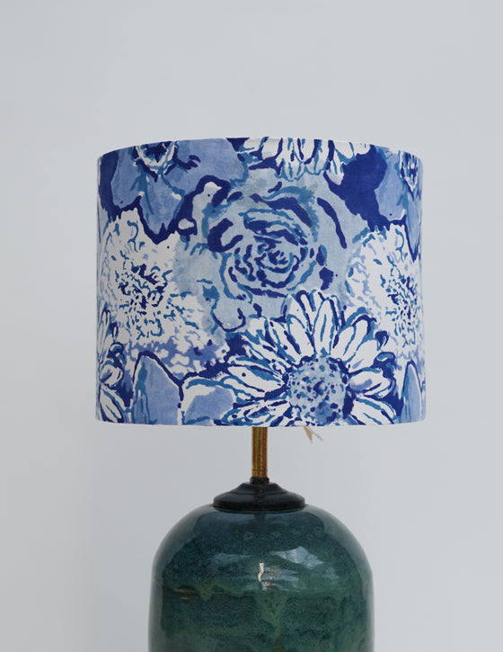 SHADE BLUE CASCADE CLASSIC DRUM S - India Ink Home Decor