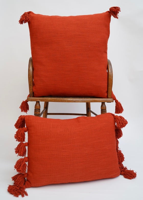 SLUB BURNT ORANGE - India Ink Home Decor