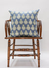 CANDELABRA BUTI DENIM 45x45 - India Ink Home Decor
