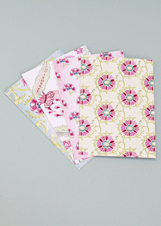 CARDS SET OF 4 PASTELS