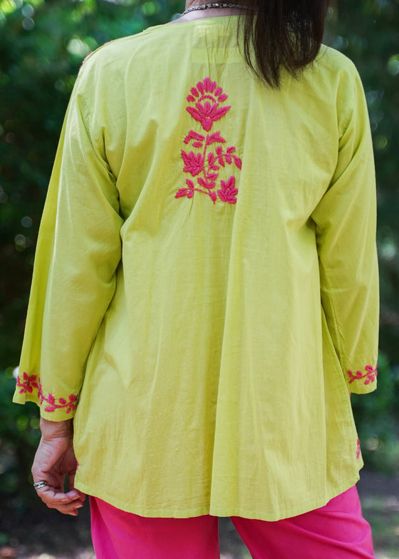 TUNIC INDIAN DELIGHT LIME