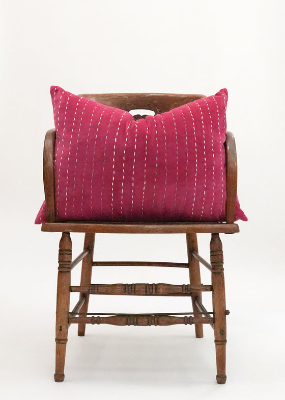 VELVET STITCHED MAGENTA