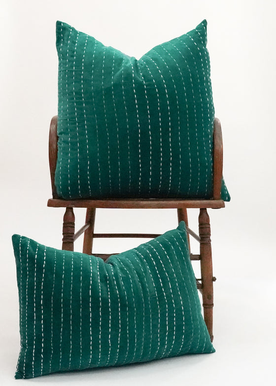 VELVET STITCHED EMERALD