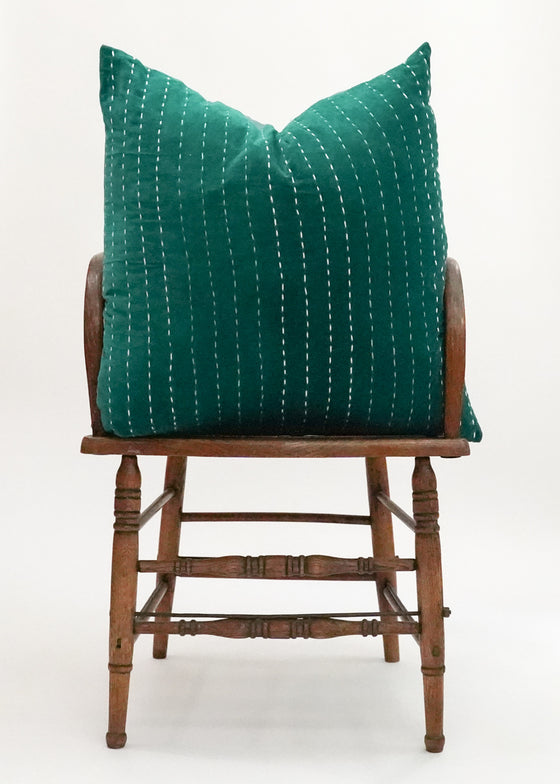 VELVET STITCHED EMERALD