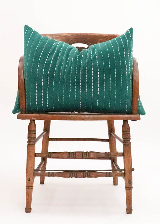 JADE VELVET STITCHED