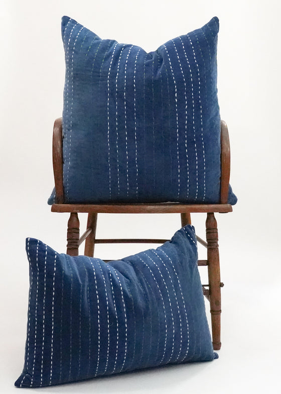 VELVET STITCHED BLUE