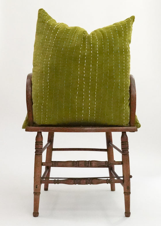 VELVET STITCHED GREEN