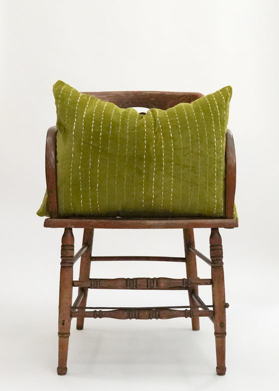 VELVET STITCHED GREEN