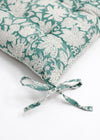 CHAIRPAD FLORAL AQUA