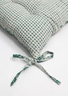 CHAIRPAD FLORAL AQUA