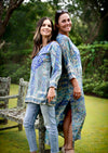 SOHO BLUE PAISLEY - India Ink Home Decor