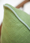 CUSHION CONTRAST SLUB GREEN