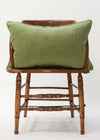 CUSHION CONTRAST SLUB GREEN