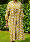 DRESS DEWDROP MUSTARD