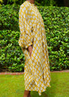 DRESS DEWDROP MUSTARD