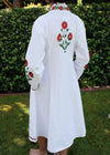 DRESS EMBROIDERED MARIGOLD