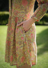 DRESS TIERED MEADOW LIME
