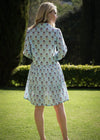 DRESS TIERED BLUE MARIGOLD