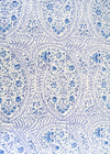 TABLECLOTH ROUND DELICATE PAISLEY BLUE