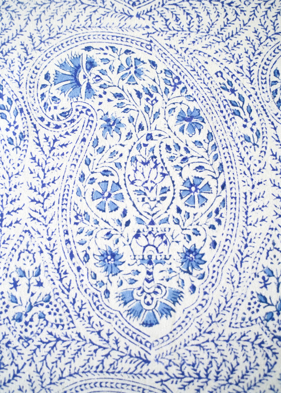 TABLECLOTH DELICATE PAISLEY BLUE