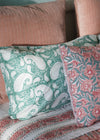 PILLOWCASE PAISLEY AQUA