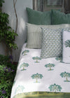 PILLOWCASE PAINTED STRIPE SAGE
