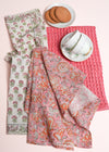 TEA TOWEL SET ROSE