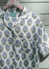 PJ SET SHORT INDIGO COURTYARD