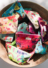 VELVET POUCH GARDEN OF EDEN PLUM - India Ink Home Decor