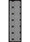 FLORAL BLACK RUNNER - India Ink Home Decor