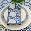 SCALLOPED NAPKIN WALLFLOWER BLUE