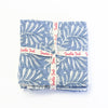 NAPKINS SET GARDEN BLOCK BLUE