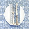 NAPKINS SET GARDEN BLOCK BLUE