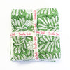 NAPKINS SET GARDEN BLOCK GREEN