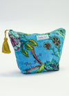 VELVET POUCH GARDEN OF EDEN BLUE