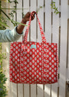 TOTE BAG ARUNA BUTI - India Ink Home Decor
