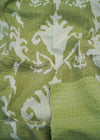 KANTHA GRAND IKAT OLIVE - India Ink Home Decor